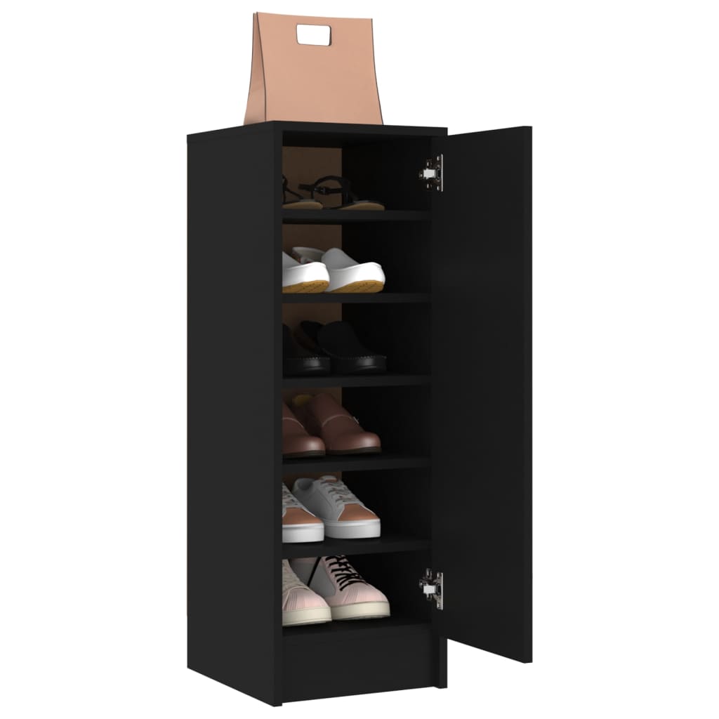 Schoenenkast 32X35X92 Cm Spaanplaat Zwart