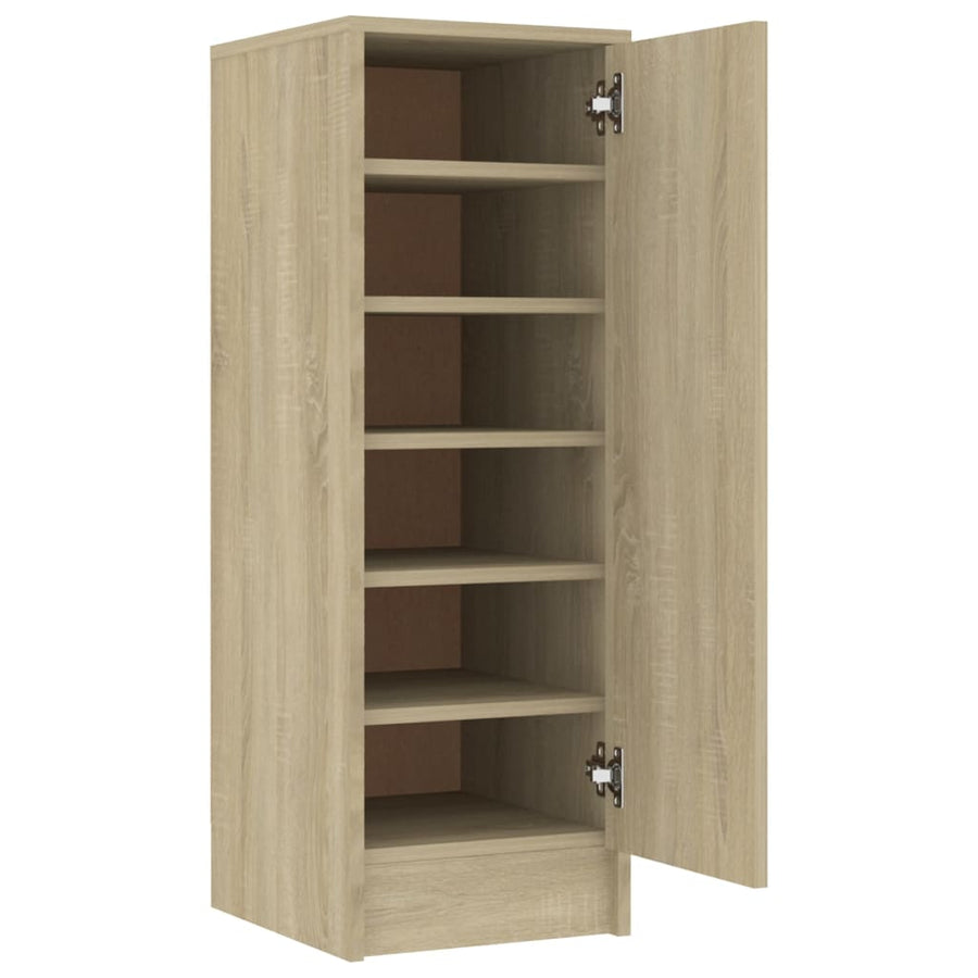 Schoenenkast 32x35x92 cm spaanplaat sonoma eikenkleurig Sonoma eiken