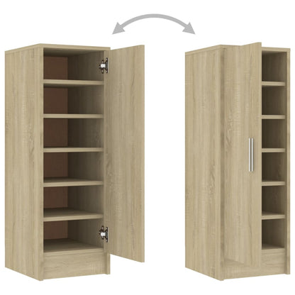 Schoenenkast 32x35x92 cm spaanplaat sonoma eikenkleurig Sonoma eiken