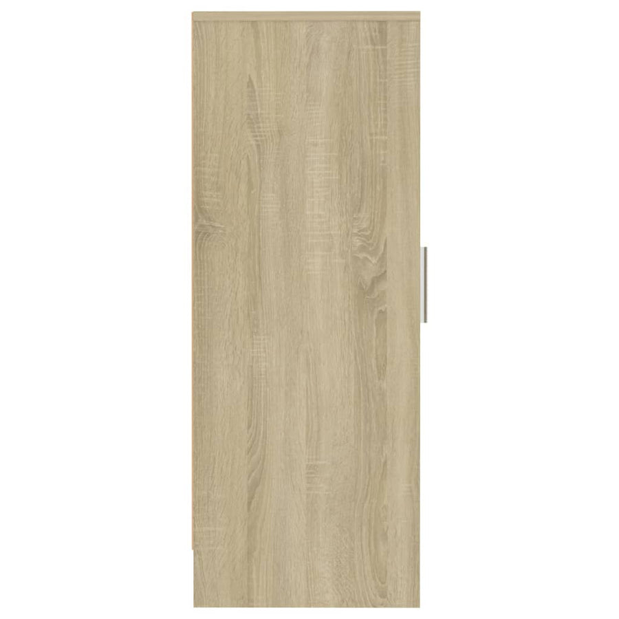 Schoenenkast 32x35x92 cm spaanplaat sonoma eikenkleurig Sonoma eiken