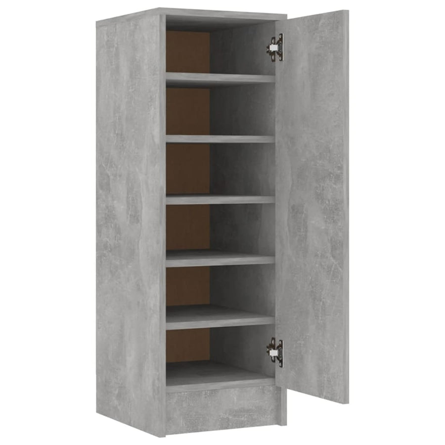Schoenenkast 32x35x92 cm spaanplaat betongrijs Betongrijs