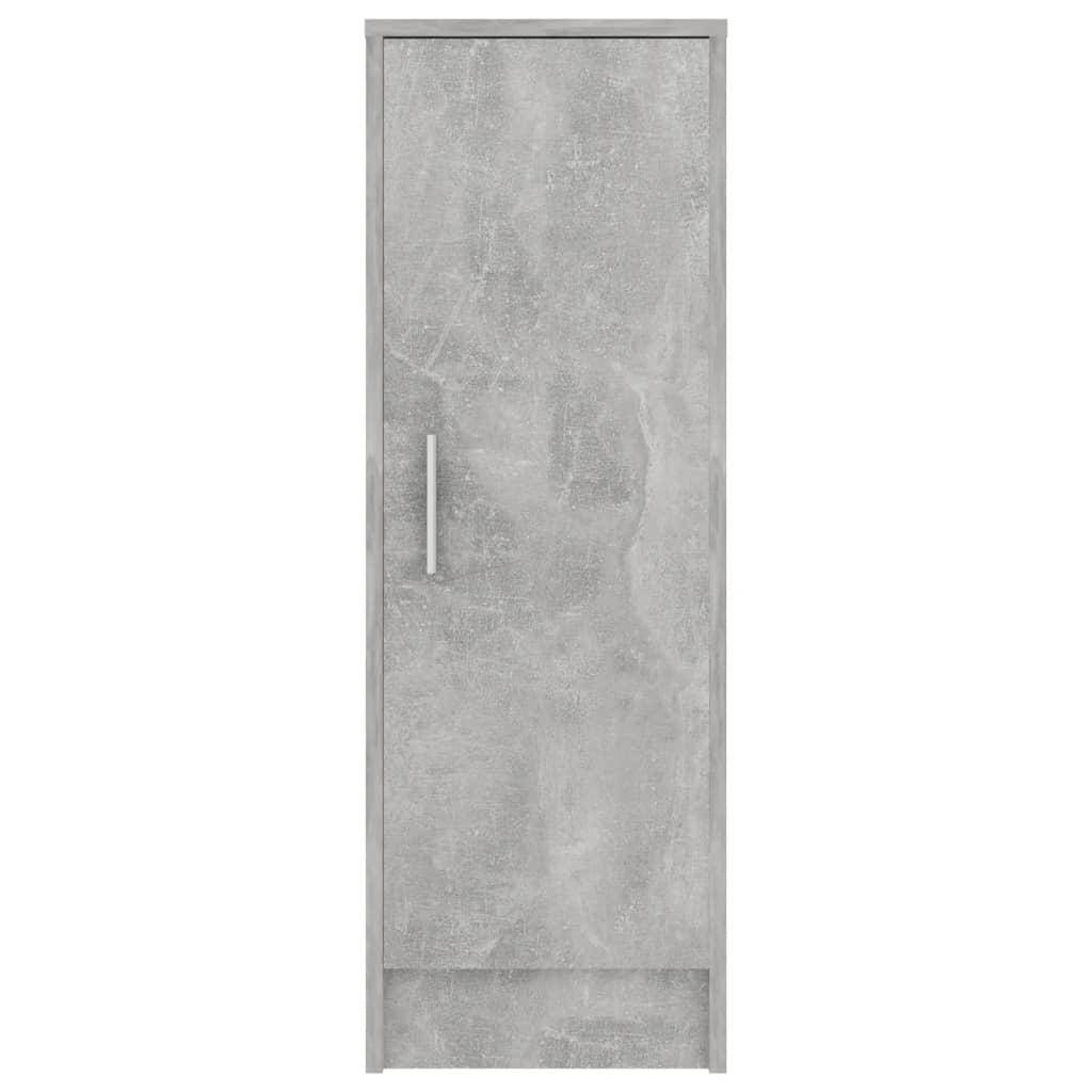 Schoenenkast 32x35x92 cm spaanplaat betongrijs Betongrijs