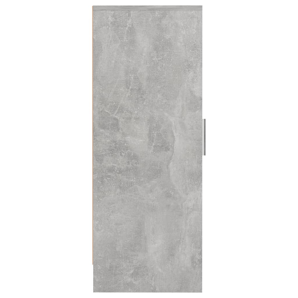 Schoenenkast 32x35x92 cm spaanplaat betongrijs Betongrijs