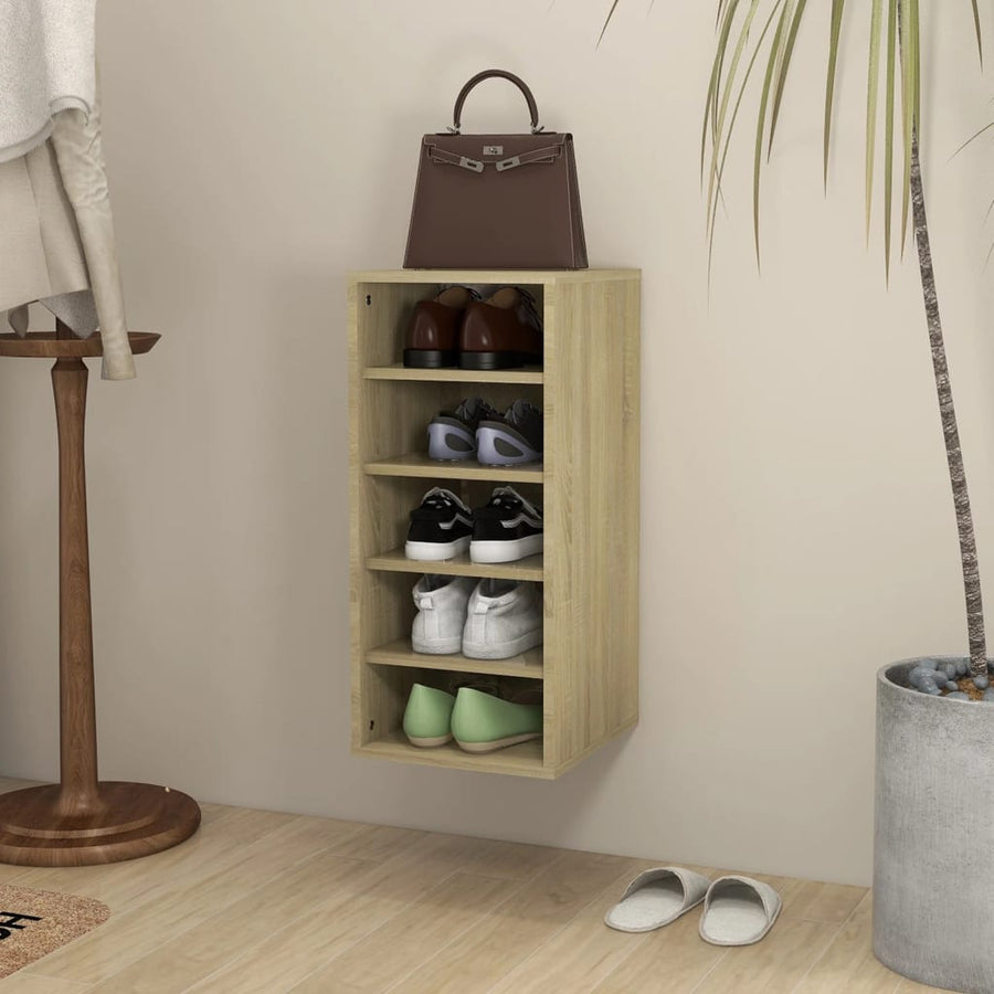 Schoenenkast 3,5X35X70 Cm Spaanplaat Kleurig 1 Sonoma eiken