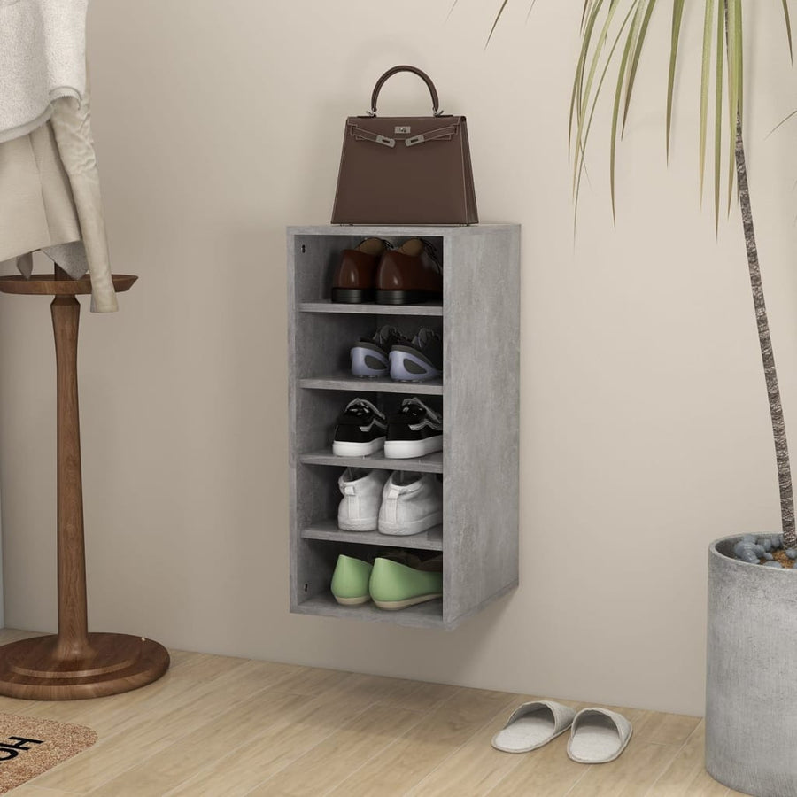 Schoenenkast 3,5X35X70 Cm Spaanplaat 1 Betongrijs