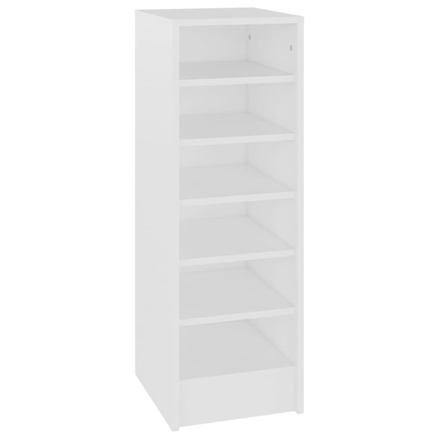 Schoenenkast 31,5x35x90 cm spaanplaat wit Wit