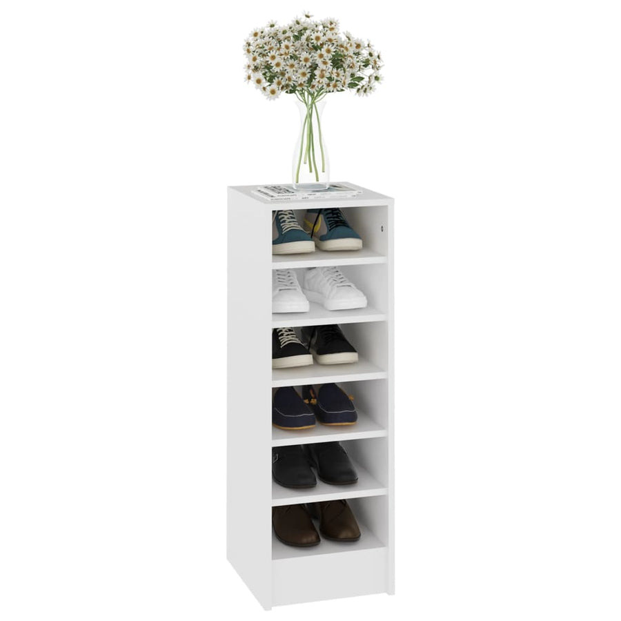 Schoenenkast 31,5x35x90 cm spaanplaat wit Wit