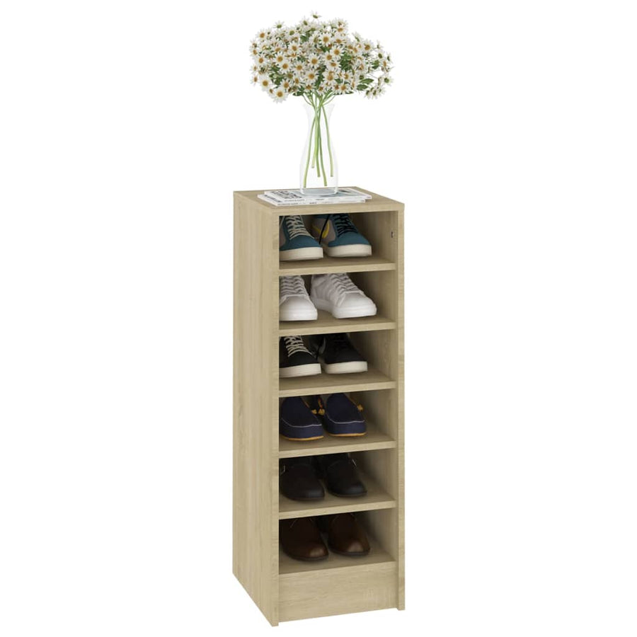 Schoenenkast 31,5x35x90 cm spaanplaat sonoma eikenkleurig Sonoma eiken