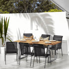 Garden Chairs Steel And Textilene Black 6
