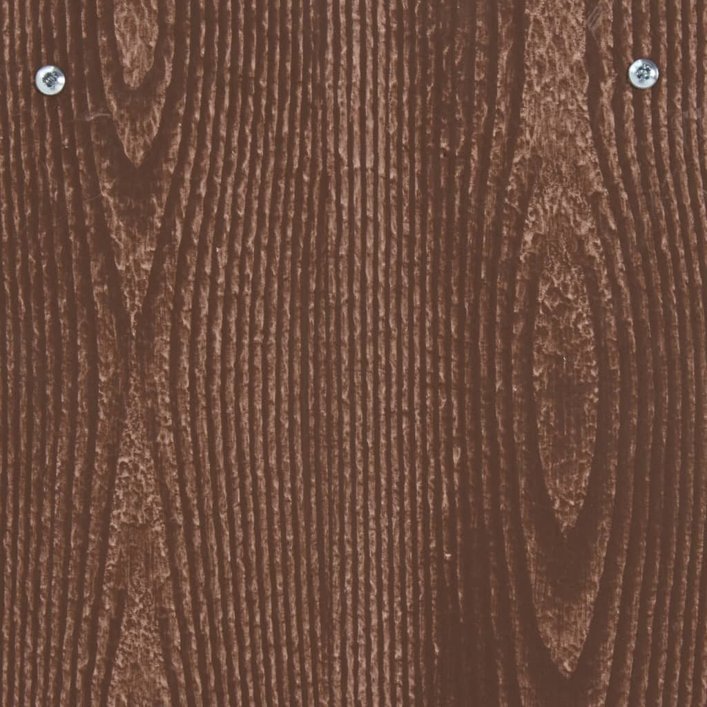Schoenenrek 90x24x117 cm bewerkt hout bruin 90 x 24 x 117 cm Bruin