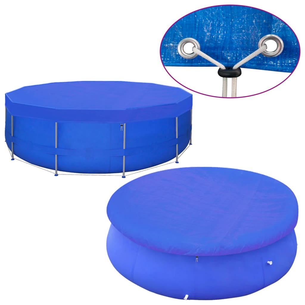 Zwembadhoezen Rond 90 G/M² 460 Cm Pe 2 Ø 460 cm