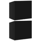 Schommelbankhoes 185x117x170 cm zwart 2 stuks