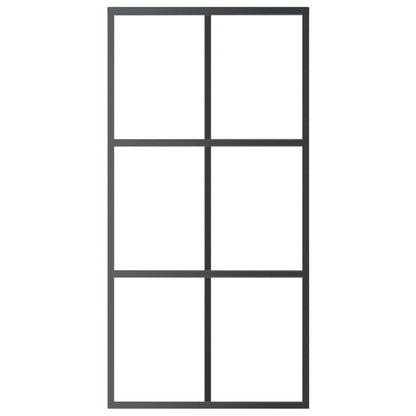 Schuifdeur Met Beslag 02X205 Cm Aluminium En Esg-Glas 102 x 205 cm (183 cm schuifrail) 3x2 raster
