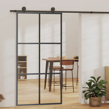 Schuifdeur Met Beslag 02X205 Cm Aluminium En Esg-Glas 102 x 205 cm (183 cm schuifrail) 3x2 raster