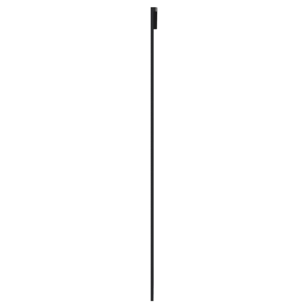 Schuifdeur Met Beslag 76X205 Cm Aluminium En Esg-Glas 76 x 205 cm (200 cm schuifrail) 5 horizontale stangen