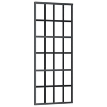 Schuifdeur Met Beslag 76X205 Cm Aluminium En Esg-Glas 76 x 205 cm (200 cm schuifrail) 6x4 raster