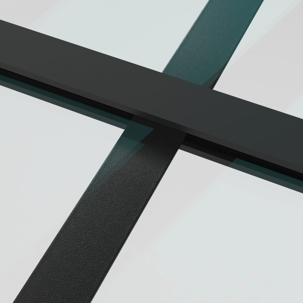 Schuifdeur Met Beslag 90X205 Cm Aluminium En Esg-Glas 90 x 205 cm (200 cm schuifrail) 6x4 raster