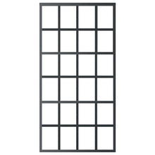 Schuifdeur Met Beslag 02X205 Cm Aluminium En Esg-Glas 102 x 205 cm (200 cm schuifrail) 6x4 raster