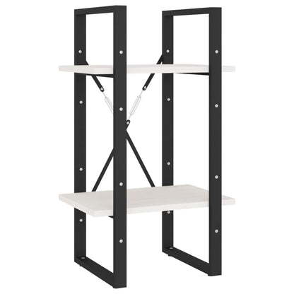 Boekenkast Met 5 Schappen Grenenhout 40 x 30 x 175 cm Wit