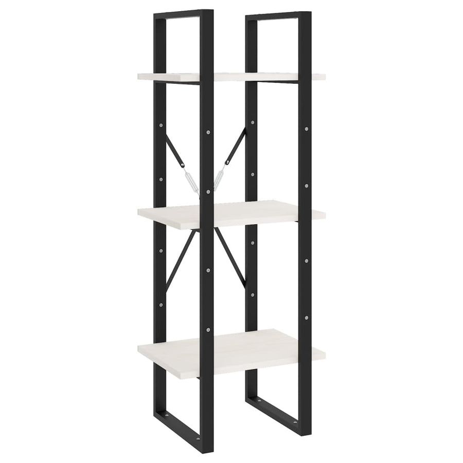 Boekenkast Met 5 Schappen Grenenhout 40 x 30 x 175 cm Wit