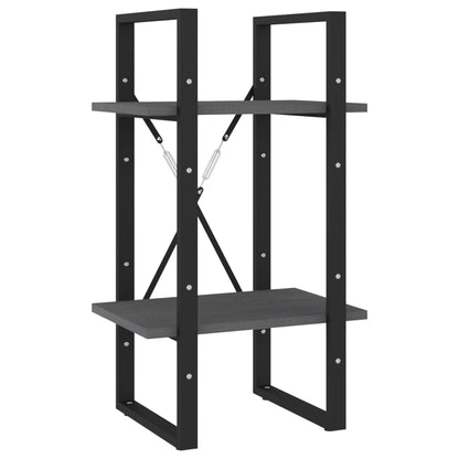Boekenkast Met 5 Schappen Grenenhout 40 x 30 x 175 cm Grijs