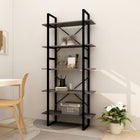 Boekenkast 80x30x175 cm grenenhout grijs