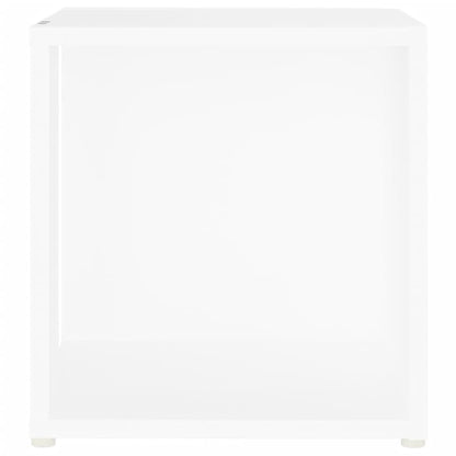 Bijzettafel 33X33X34,5 Cm Bewerkt Hout 1 Wit