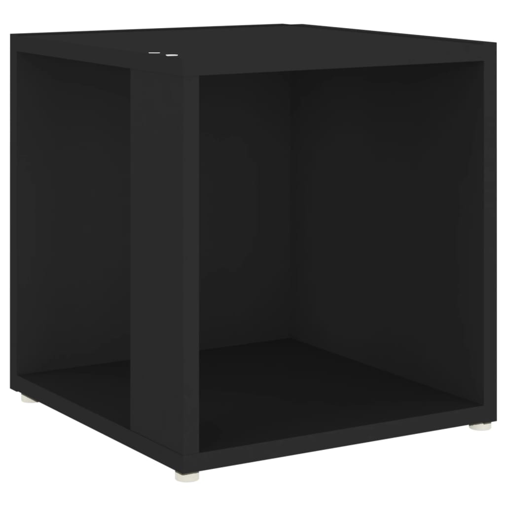 Bijzettafel 33X33X34,5 Cm Spaanplaat Zwart 1