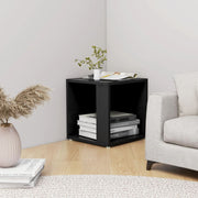 Side table 33x33x34.5 cm treated wood black