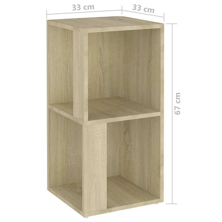 Hoekkast Spaanplaat Kleurig 33 x 33 x 67 cm Sonoma eiken