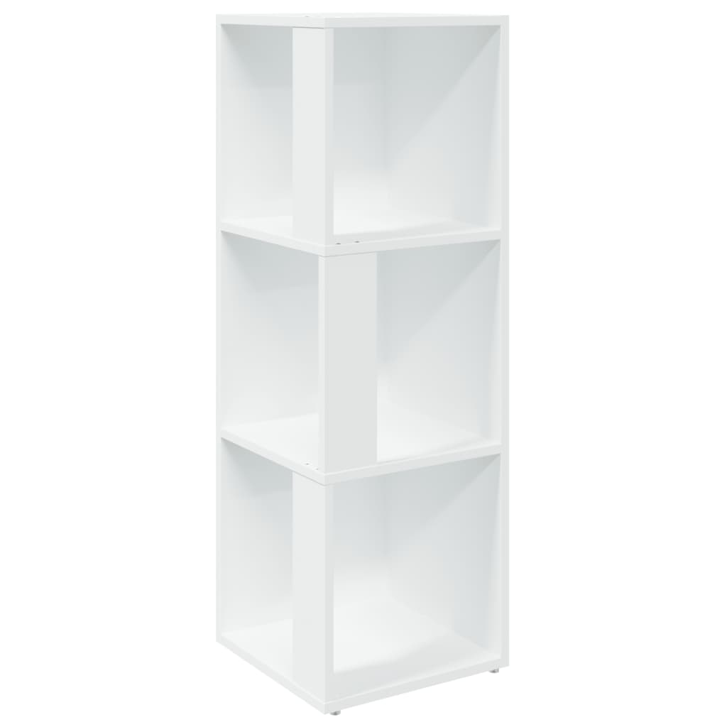 Hoekkast 33x33x100 cm spaanplaat wit 33 x 33 x 100 cm Wit