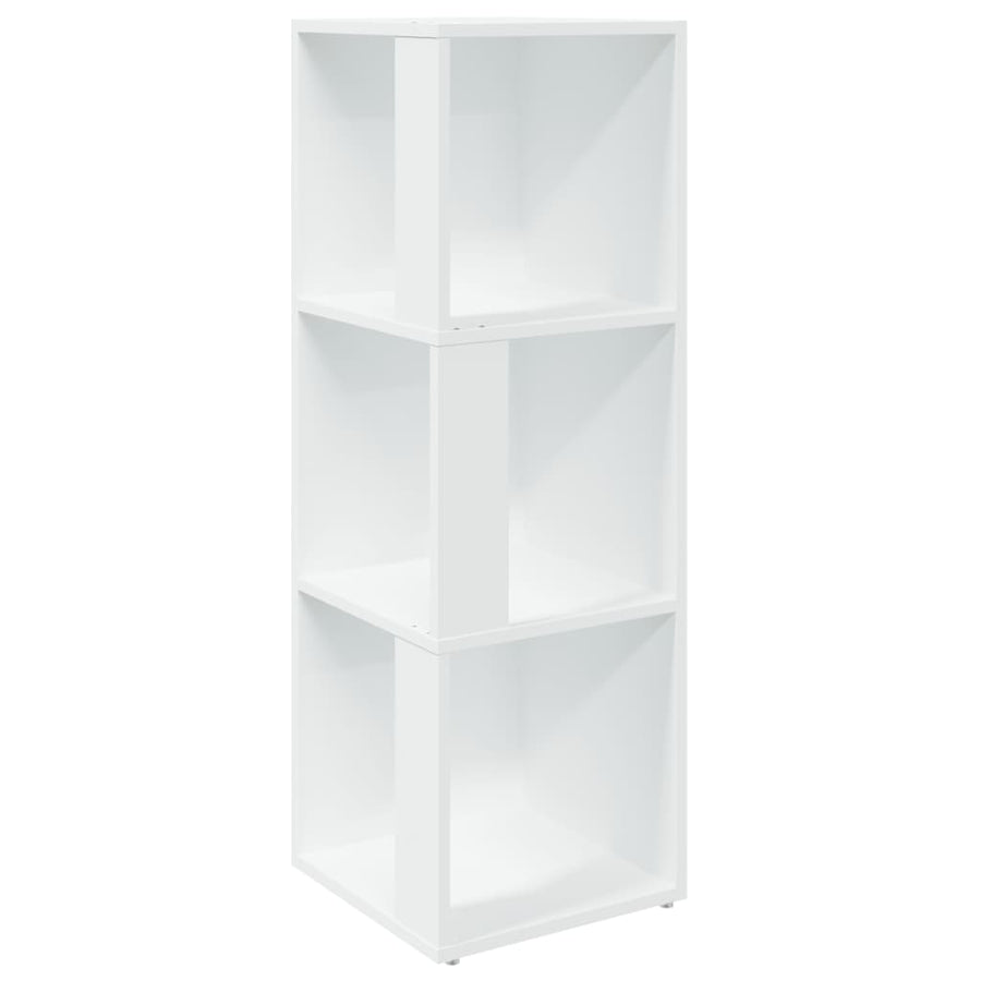 Hoekkast 33x33x100 cm spaanplaat wit 33 x 33 x 100 cm Wit