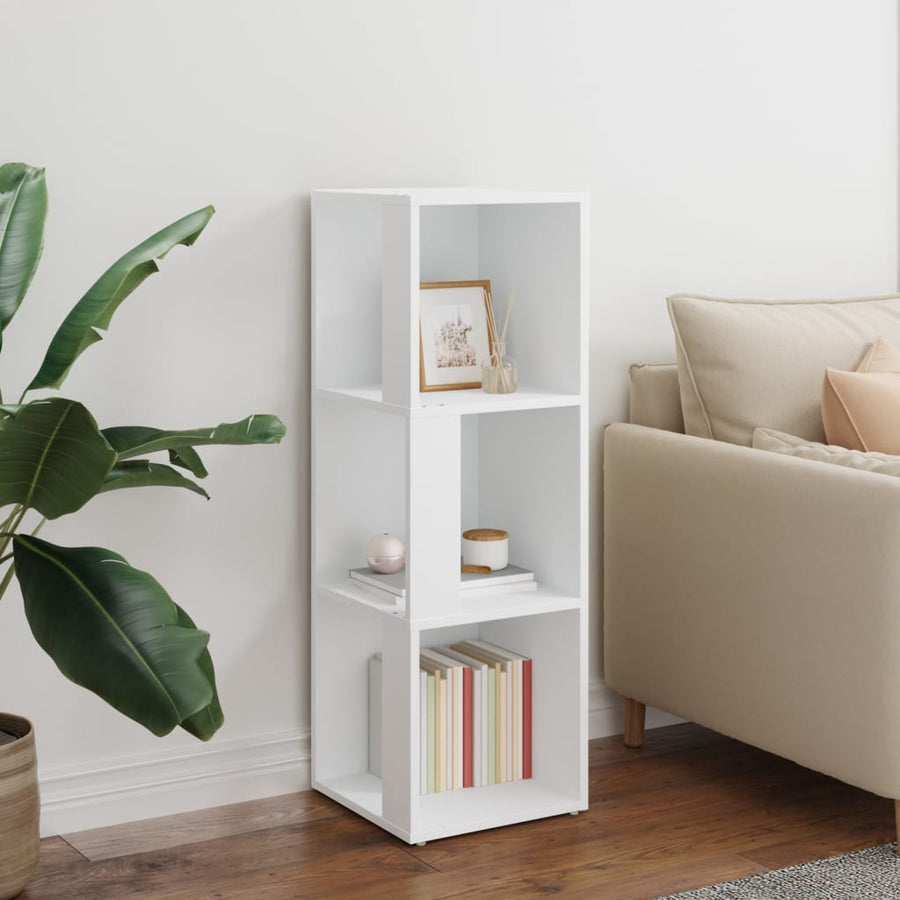 Hoekkast 33x33x100 cm spaanplaat wit 33 x 33 x 100 cm Wit