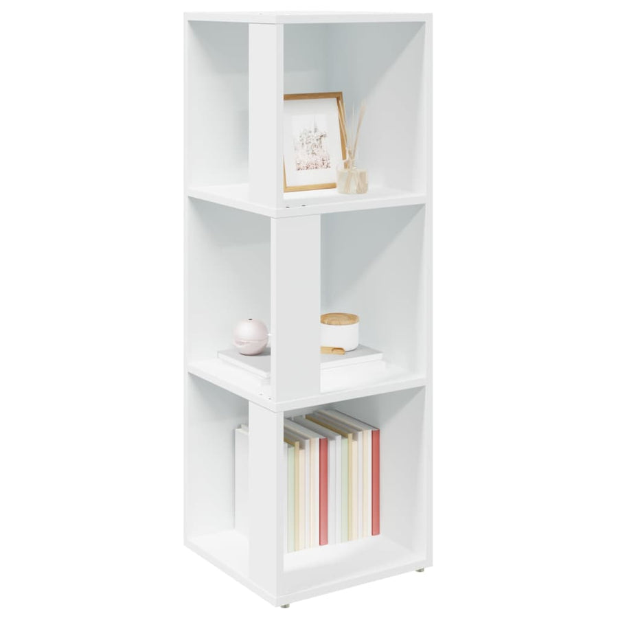 Hoekkast 33x33x100 cm spaanplaat wit 33 x 33 x 100 cm Wit