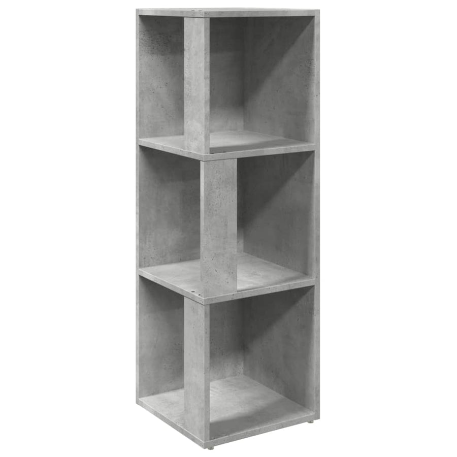 Hoekkast 33x33x100 cm spaanplaat betongrijs 33 x 33 x 100 cm Betongrijs