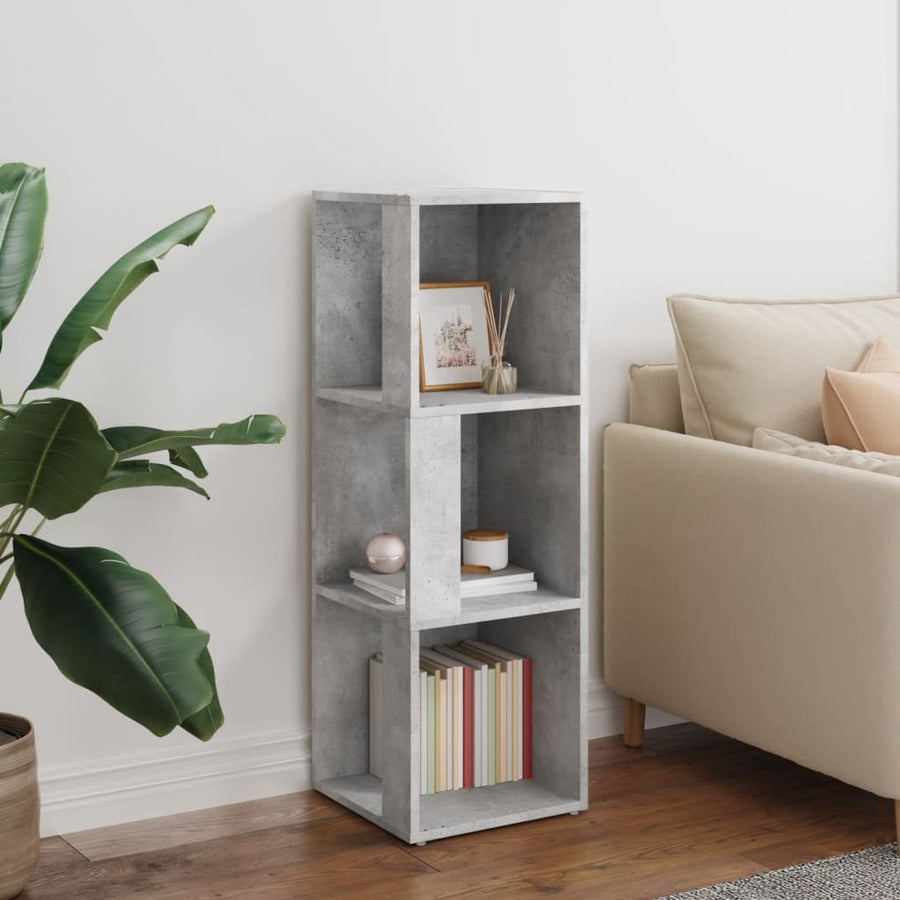 Hoekkast 33x33x100 cm spaanplaat betongrijs 33 x 33 x 100 cm Betongrijs