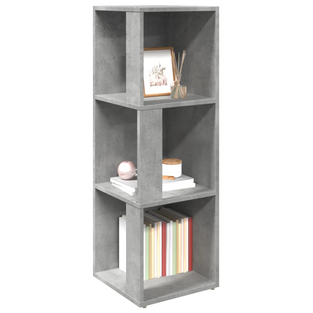 Hoekkast 33x33x100 cm spaanplaat betongrijs 33 x 33 x 100 cm Betongrijs