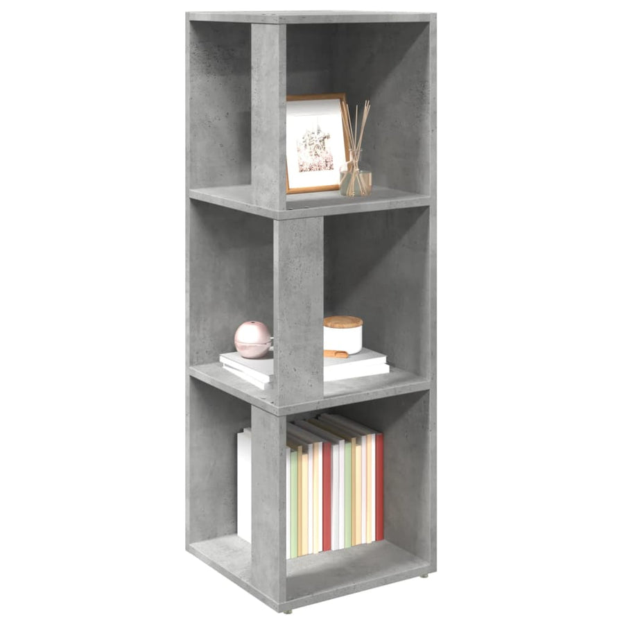 Hoekkast 33x33x100 cm spaanplaat betongrijs 33 x 33 x 100 cm Betongrijs