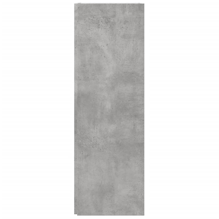 Hoekkast 33x33x100 cm spaanplaat betongrijs 33 x 33 x 100 cm Betongrijs