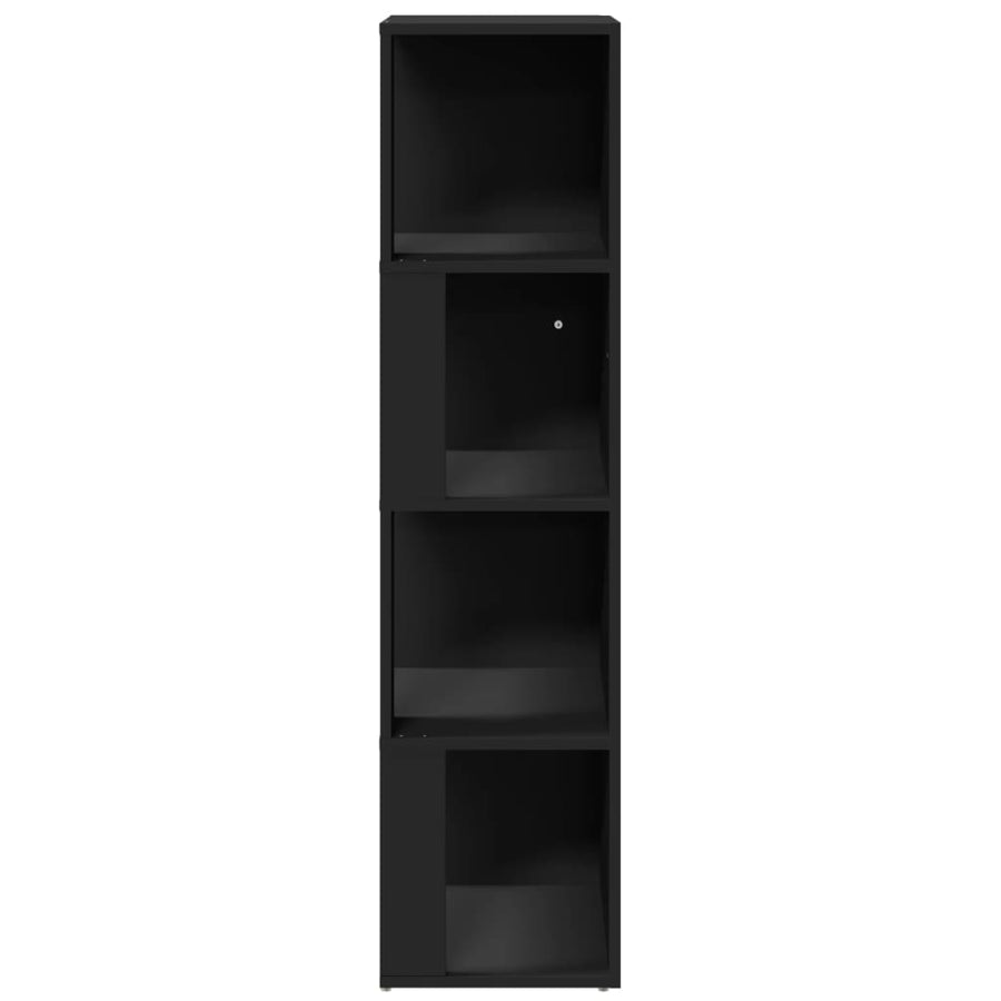 Hoekkast 33X33X132 Cm Spaanplaat Zwart 33 x 33 x 132 cm