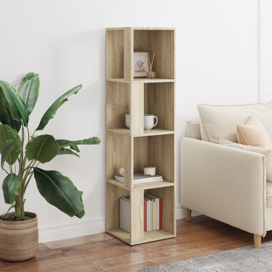Hoekkast 33X33X132 Cm Spaanplaat Sonoma Eikenkleurig 33 x 33 x 132 cm