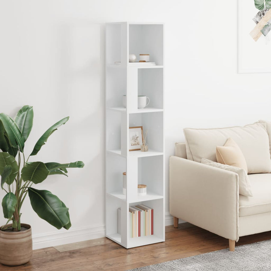 Hoekkast 33x33x164,5 cm spaanplaat wit 33 x 33 x 164.5 cm Wit