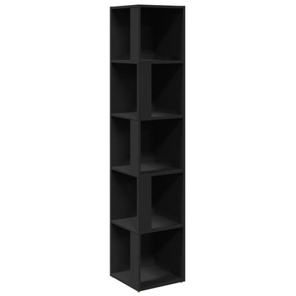 Hoekkast 33x33x164,5 cm spaanplaat zwart 33 x 33 x 164.5 cm Zwart