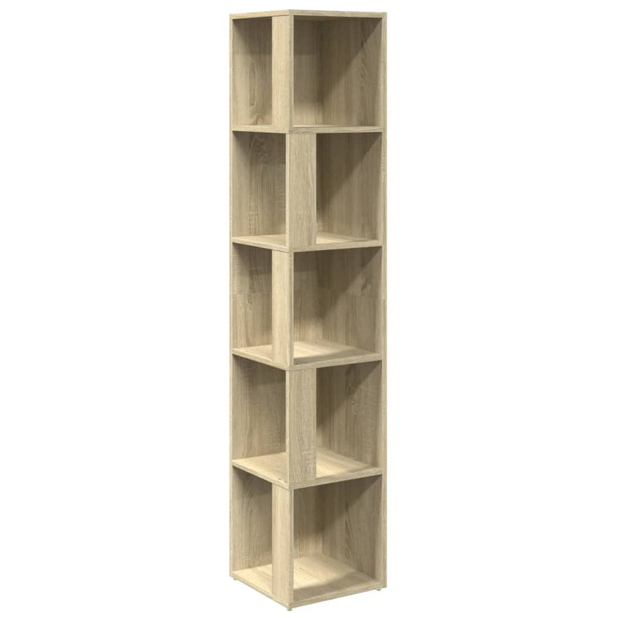 Hoekkast 33x33x164,5 cm spaanplaat sonoma eikenkleurig 33 x 33 x 164.5 cm Sonoma eiken