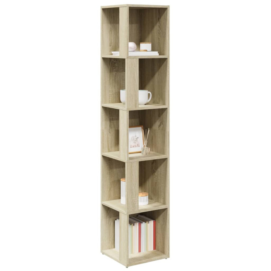 Hoekkast 33x33x164,5 cm spaanplaat sonoma eikenkleurig 33 x 33 x 164.5 cm Sonoma eiken