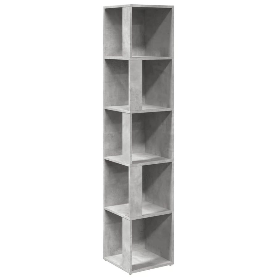 Hoekkast 33X33X64,5 Cm Spaanplaat 33 x 33 x 164.5 cm Betongrijs