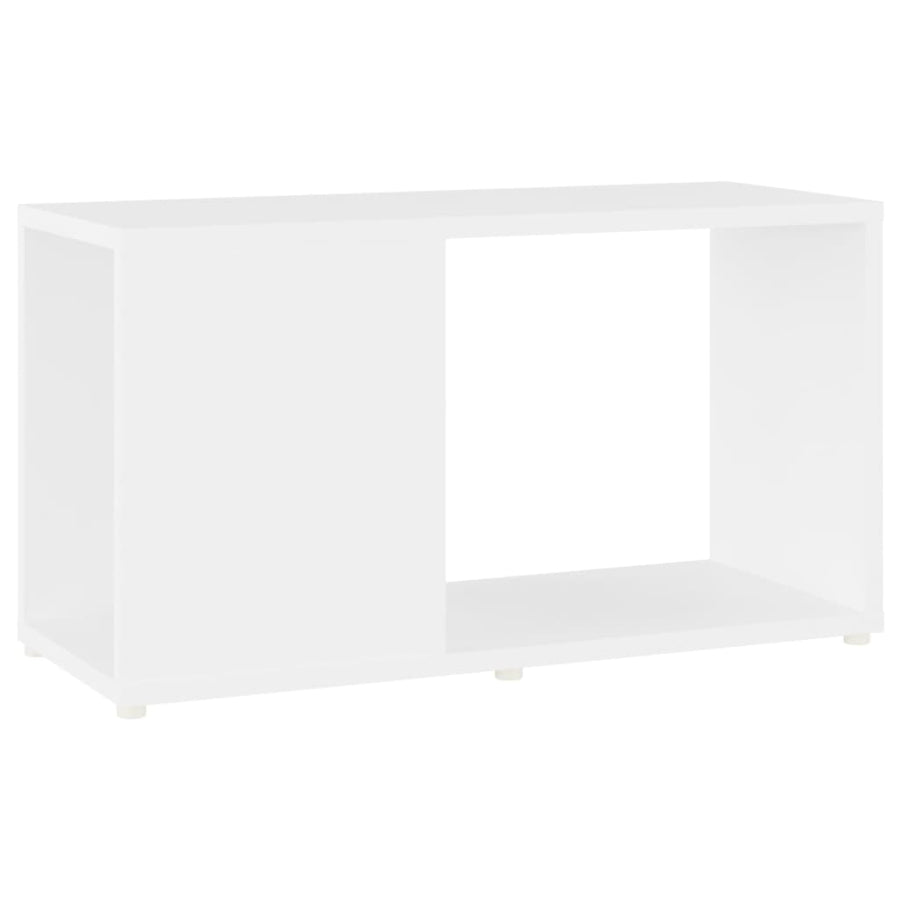 Tv-Meubel 60X24X32 Cm Bewerkt Hout Wit