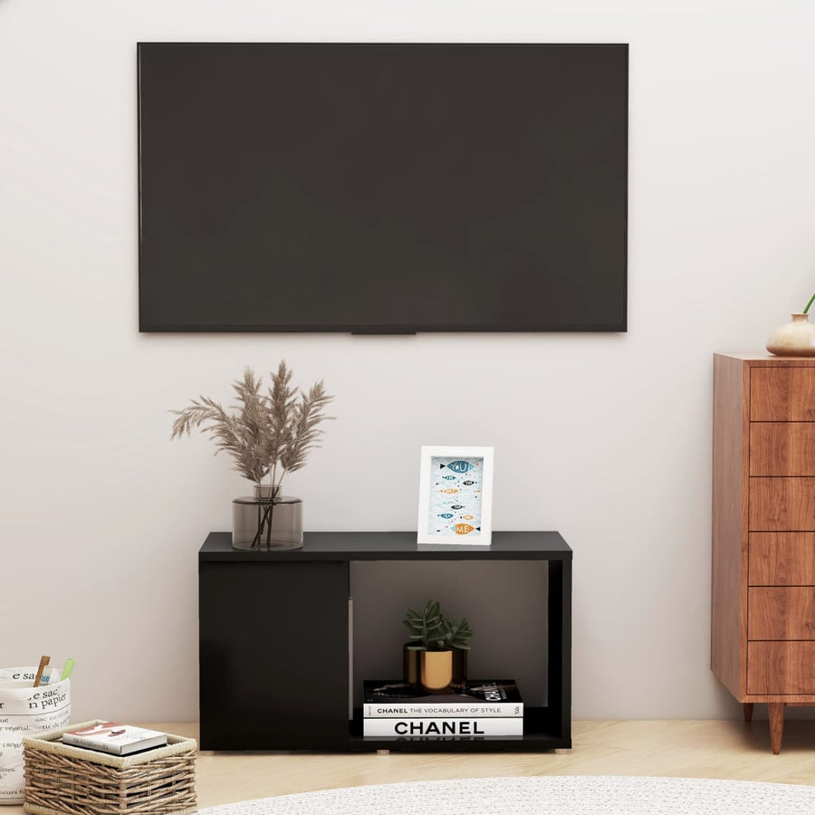 Tv-Meubel 60X24X32 Cm Spaanplaat Zwart