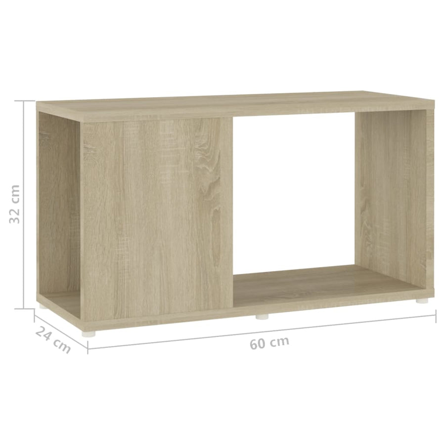 Tv-Meubel 60X24X32 Cm Spaanplaat Sonoma Eikenkleurig 1