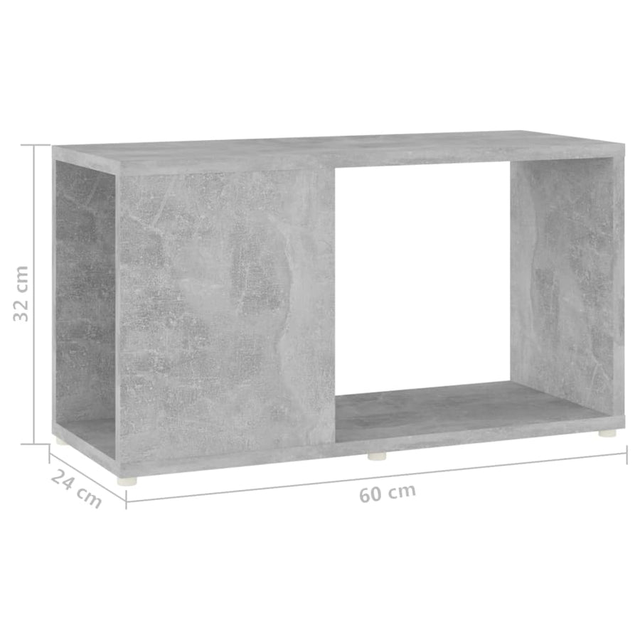 Tv-Meubel 60X24X32 Cm Spaanplaat Betongrijs